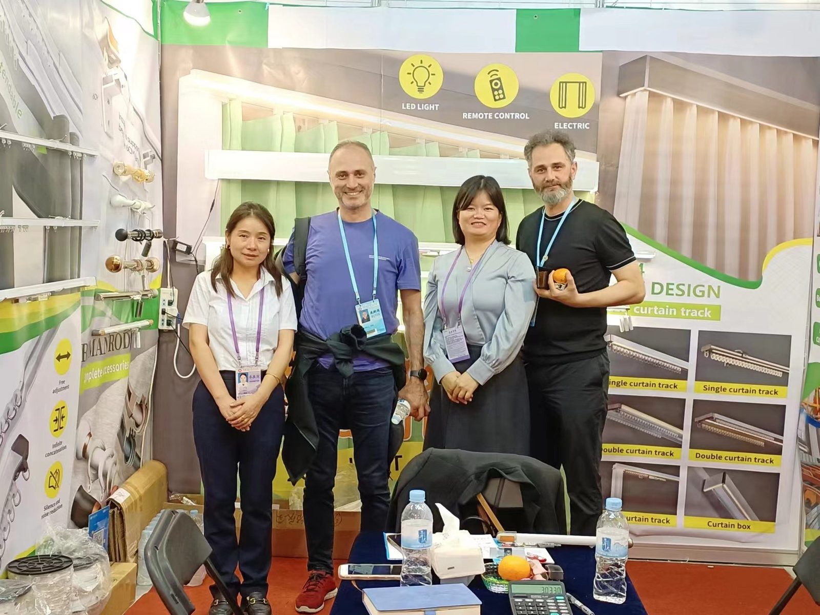 Customers from Turkey with the IKSUN team at the Canton Fair, May 2024